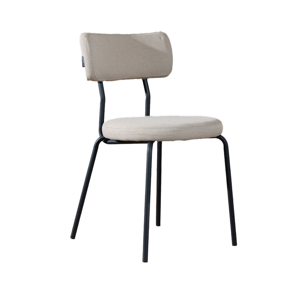 Stoel Ele gerecycled polyester taupe 43 cm