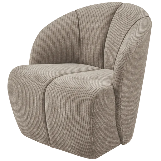 Fauteuil Alro polyester naturel 68 × 75 cm hoog