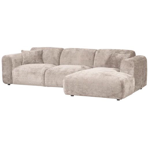 Chaise longue Melvo naturel rechts