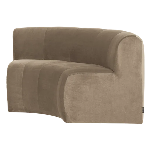 Bank Jasis velours taupe