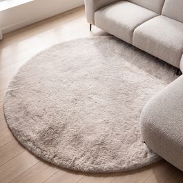Vloerkleed Selia polyester licht taupe