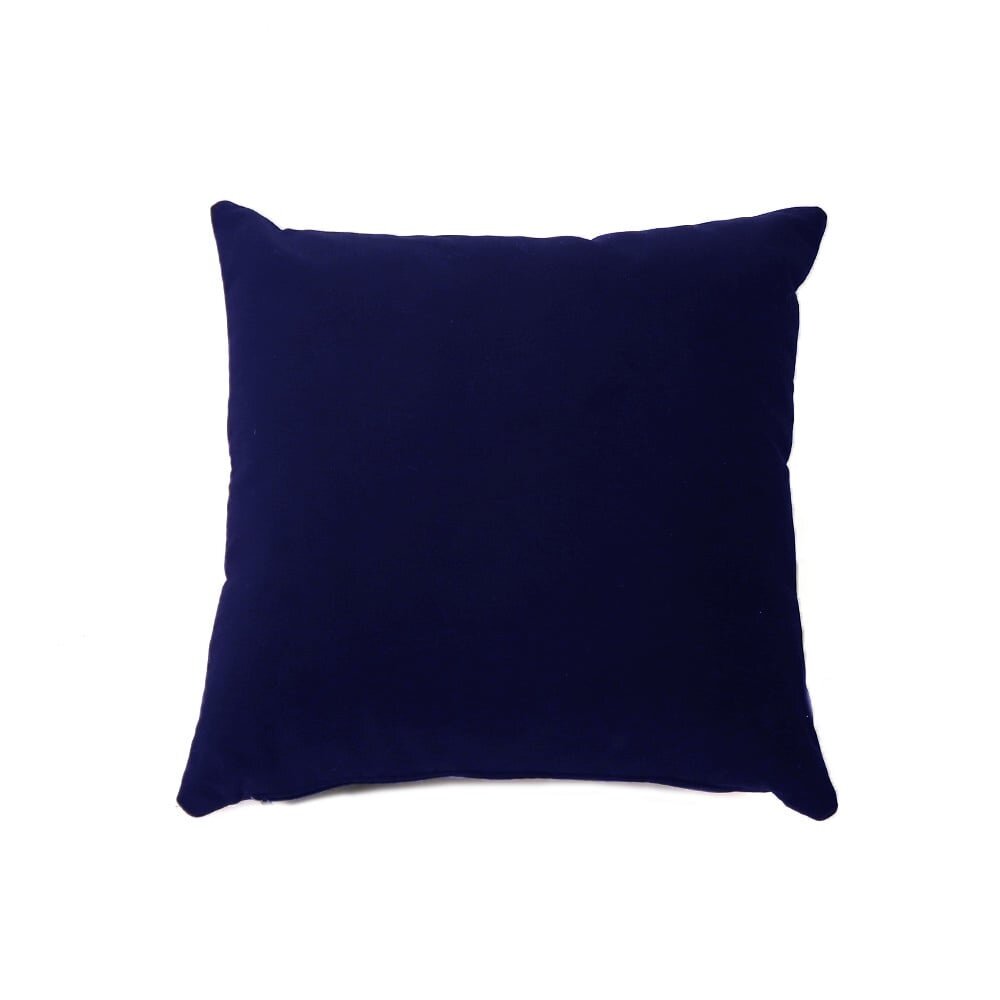Kussen Vesis velours donkerblauw 45 × 45 cm