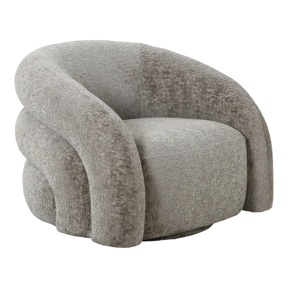 Fauteuil Levo polyester naturel draaibaar