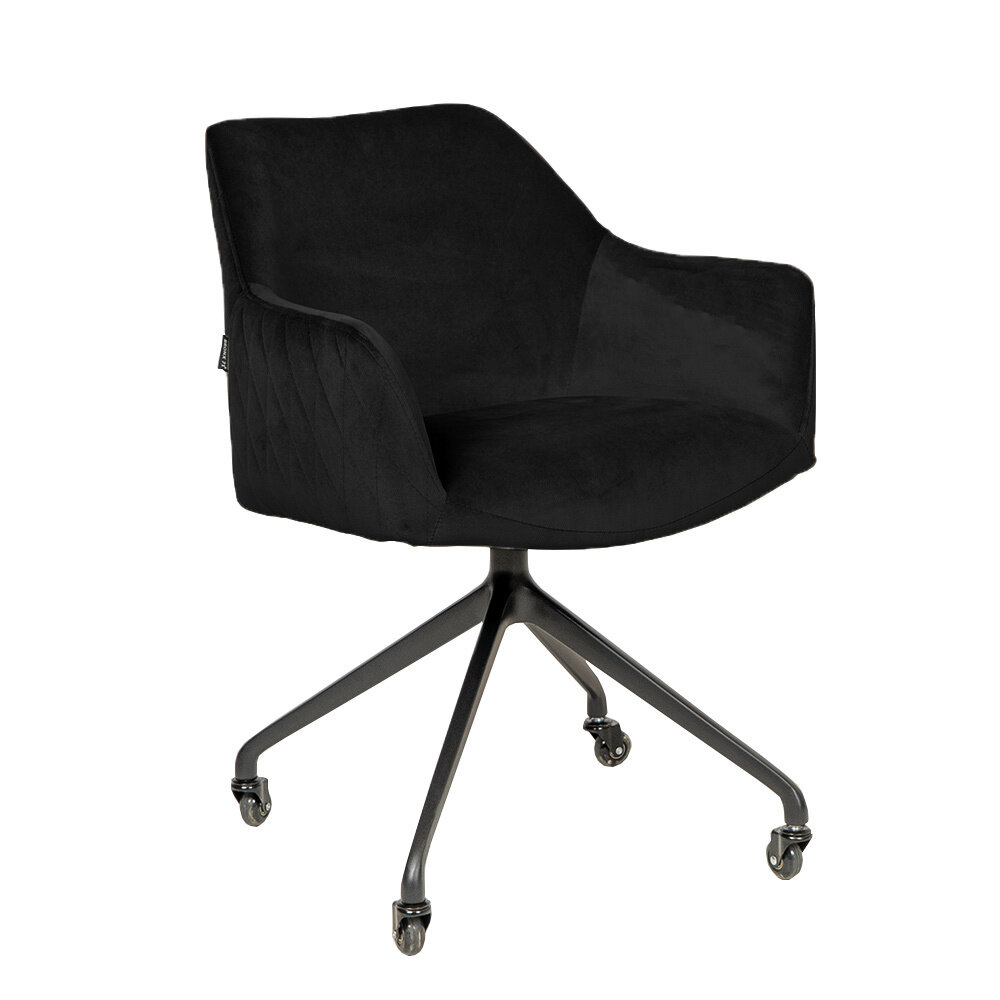 Stoel Oron velours zwart 60 cm