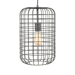 Hanglamp Olna metaal zwart 26 cm
