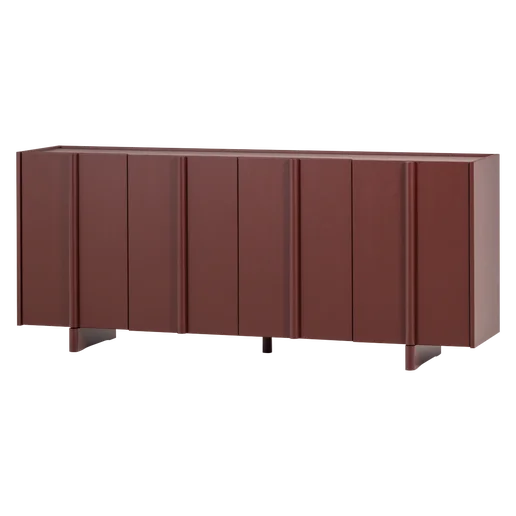 Dressoir Elar rood 200 cm