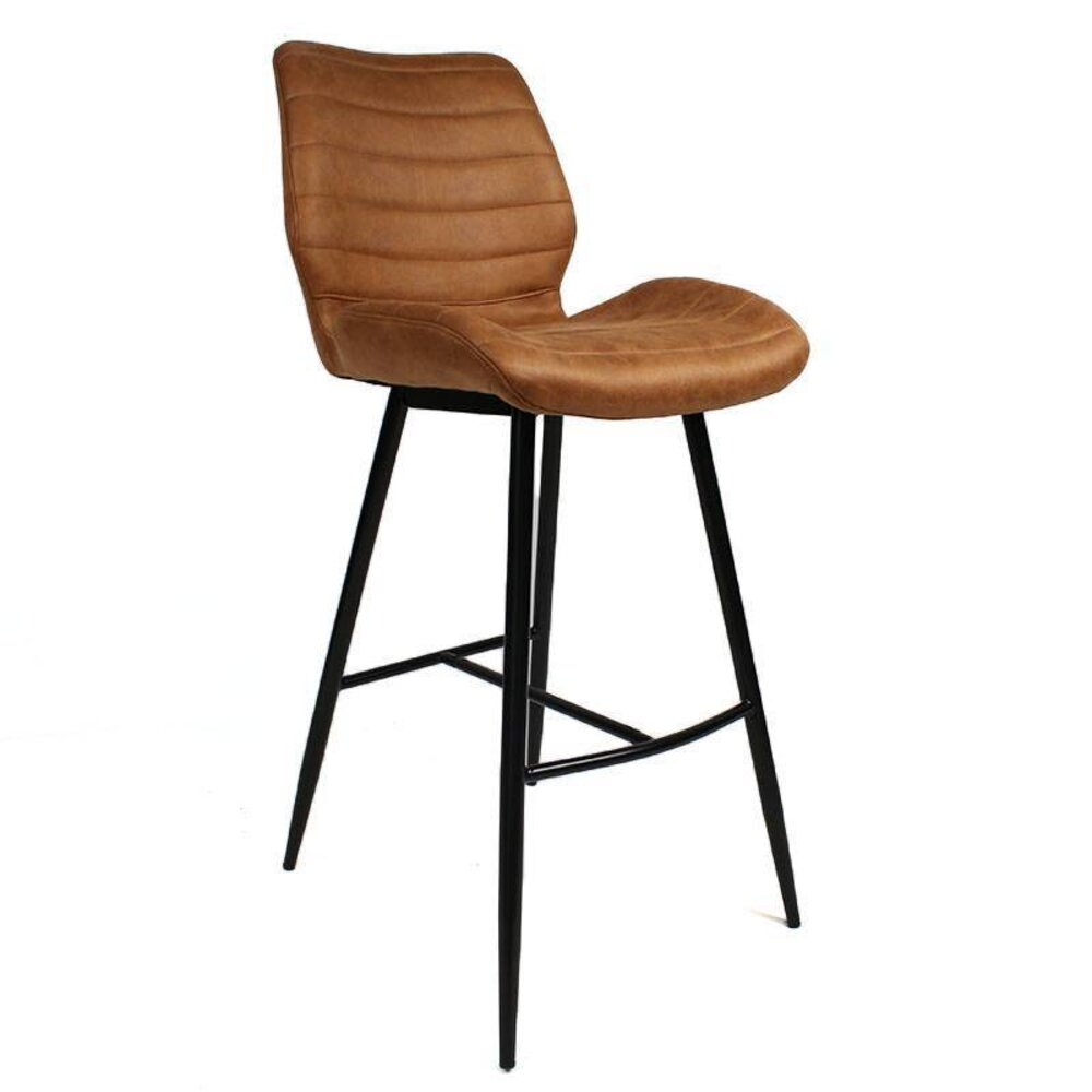 Barkruk Marro microvezel cognac 71 cm