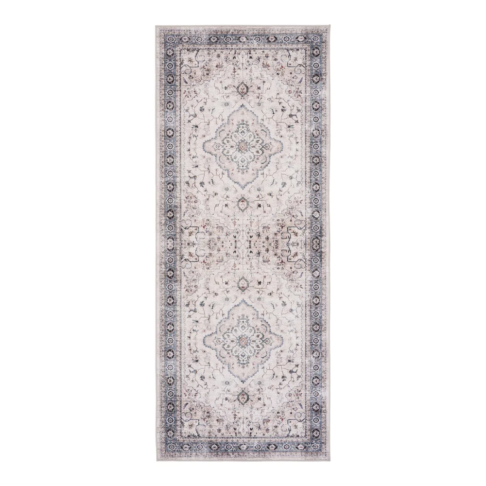 Vloerkleed Rosvo polyester gebroken wit 200 cm