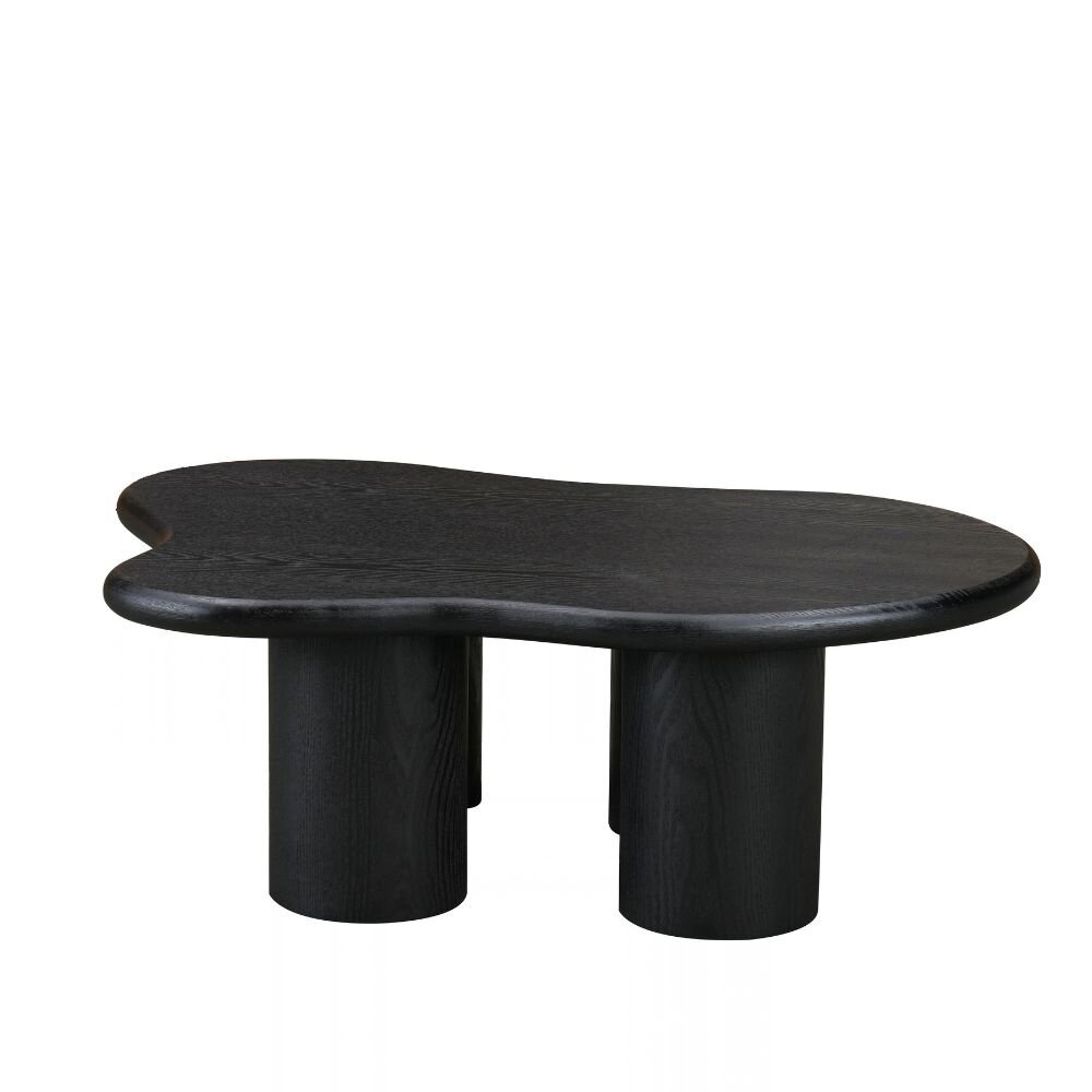 Salontafel Helon MDF + eikenfineer zwart eiken organisch