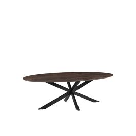 Eettafel Helis mangohout bruin espresso 100 cm