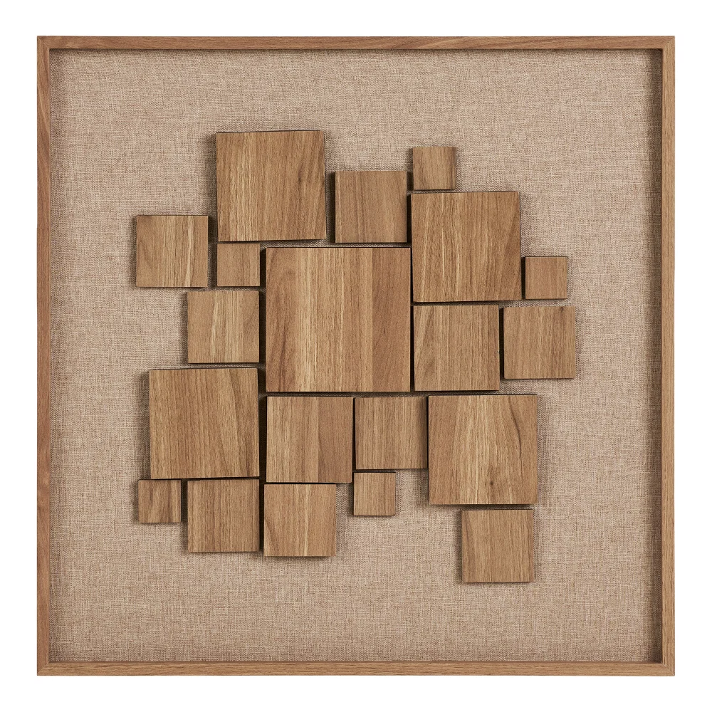 Wanddecoratie Bravo MDF bruin 60 cm