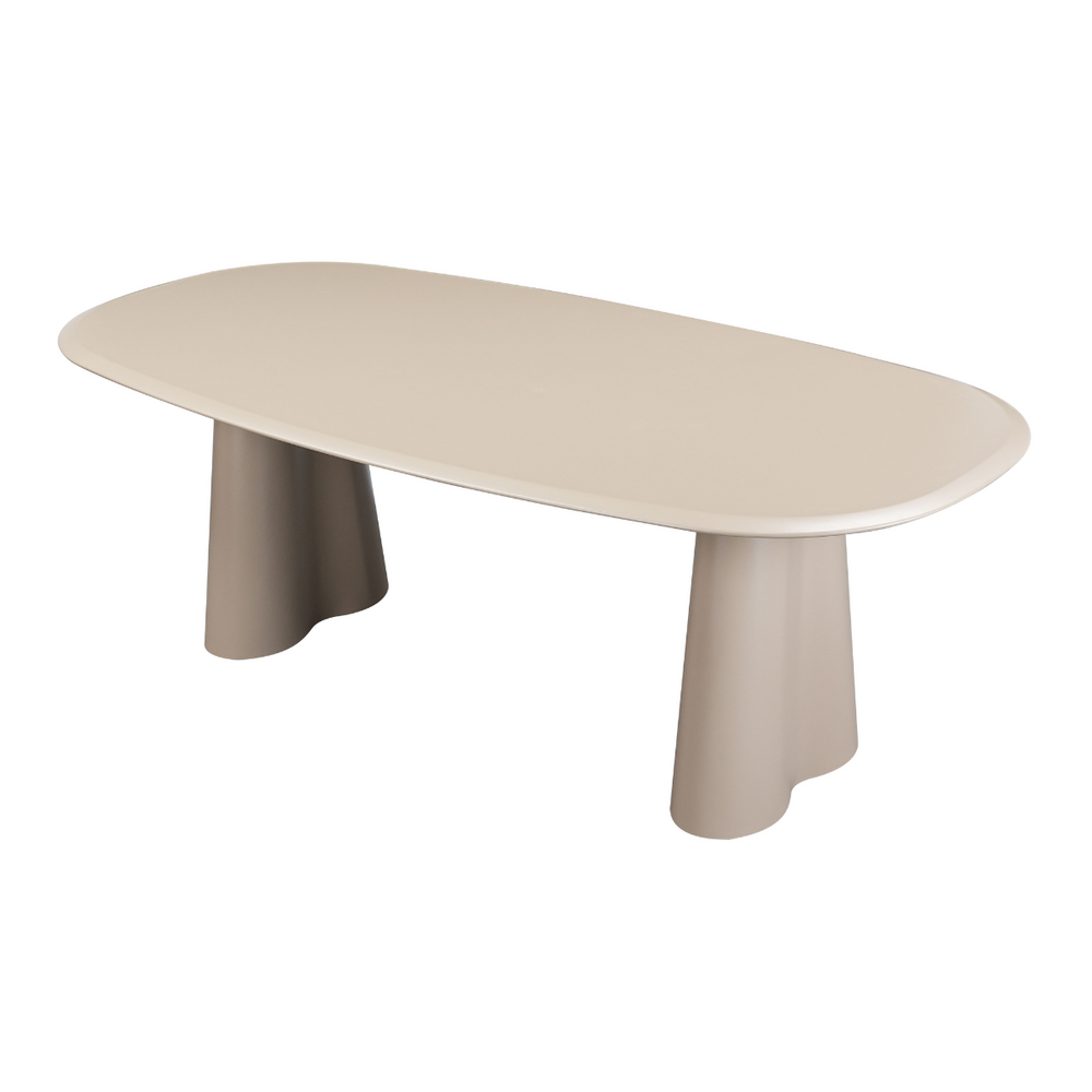 Eettafel Palia MDF taupe 220 × 110 cm