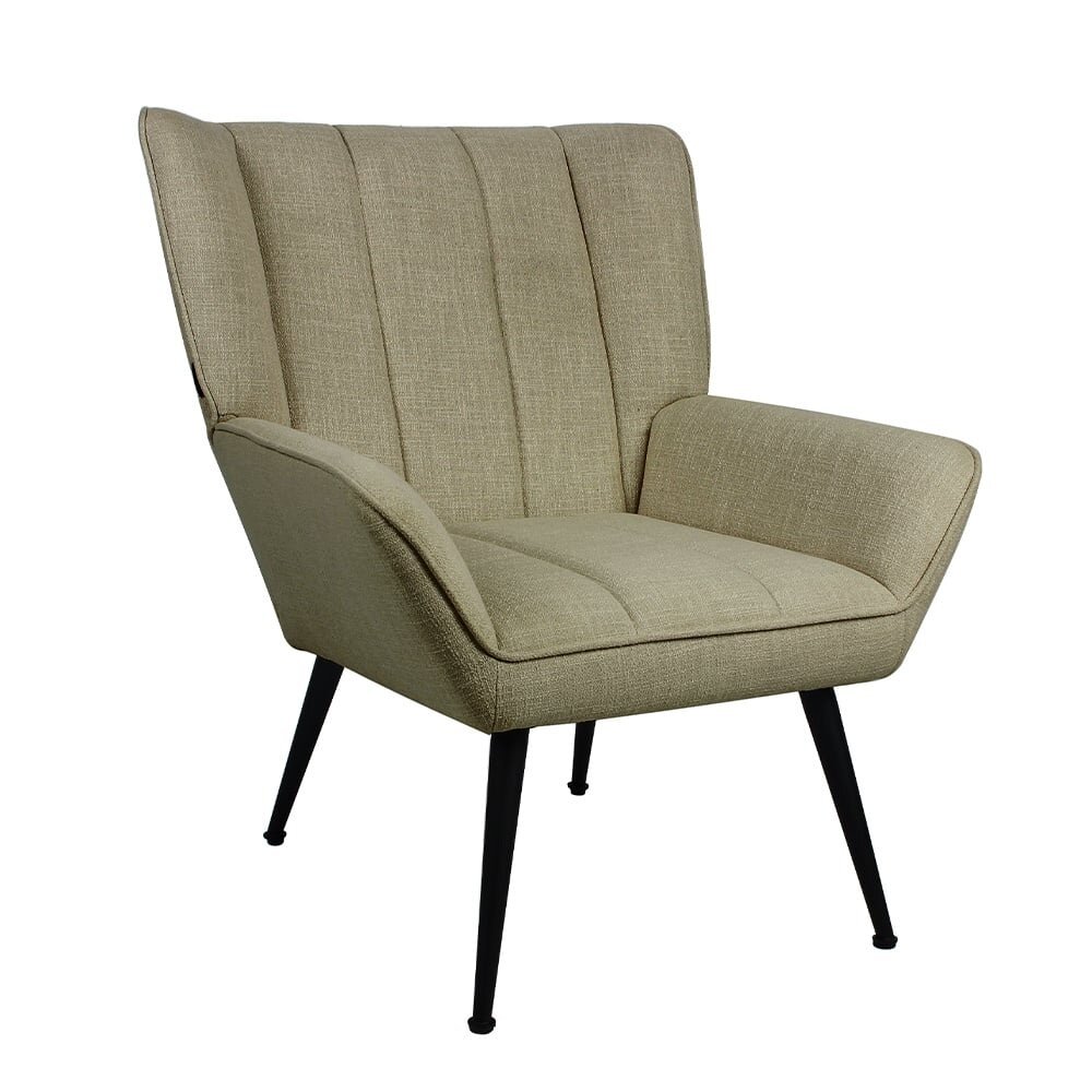 Fauteuil Selro stof olijfgroen