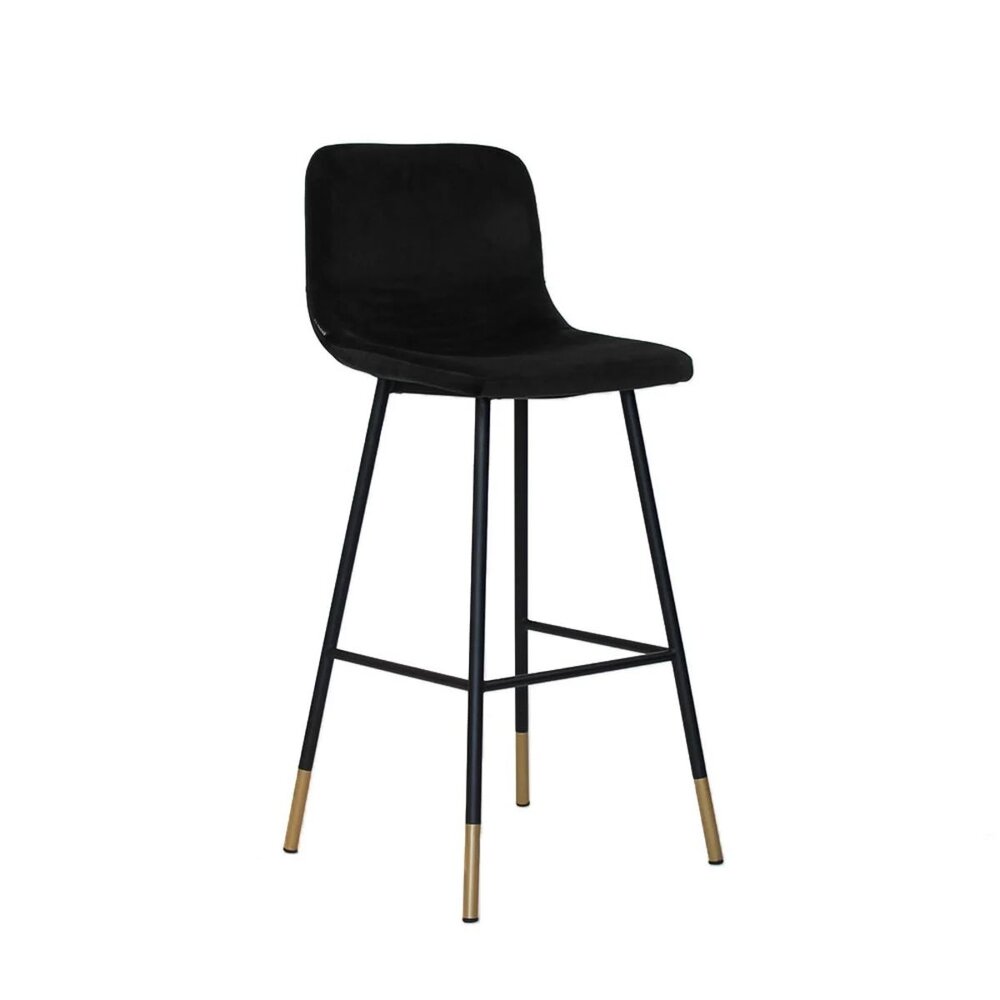 Barkruk Ralar velours zwart 46 cm