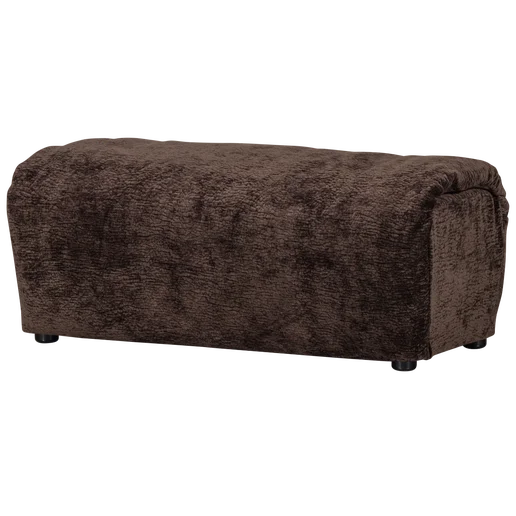 Poef Jasio polyester bruin 91 cm