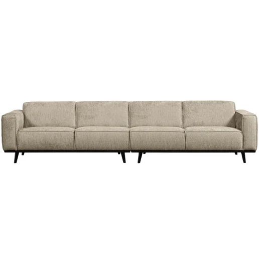 Bank Pertena polyester beige 4-zits 372 cm