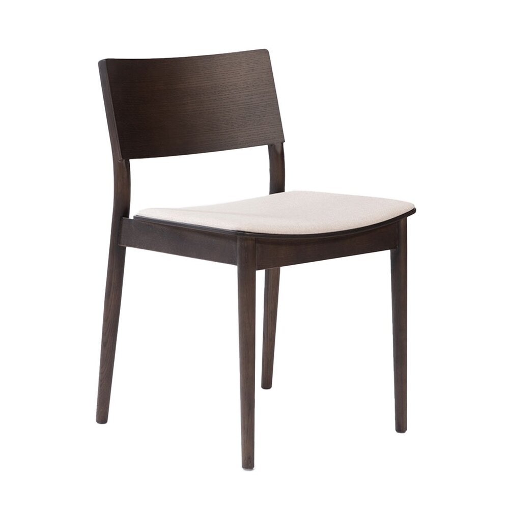 Stoel Grar gerecycled polyester gebroken wit 53 cm