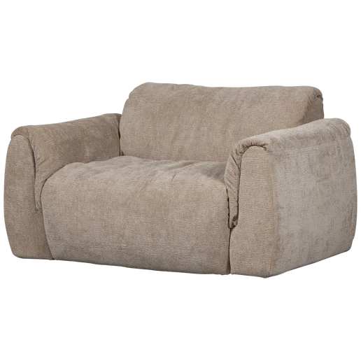 Bank Ulvea polyester beige 138 × 81 cm hoog