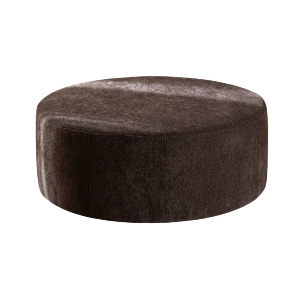 Poef Novio chenille bruin rond Ø100 cm