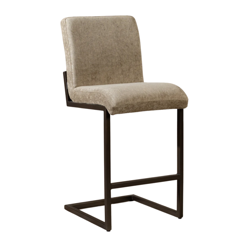 Barkruk Elvo velours taupe 70 cm