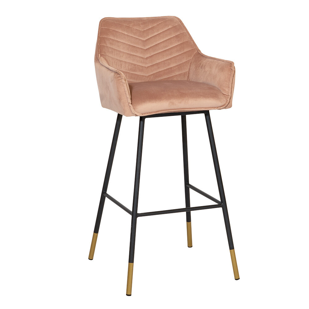 Barkruk Salia velours roze 78 cm