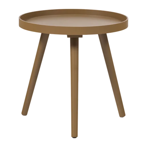 Bijzettafel Grami MDF geel Ø41 cm