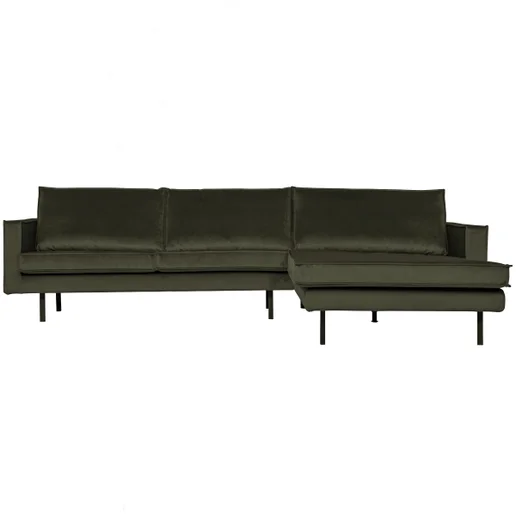 Chaise longue Kora polyester groen rechts