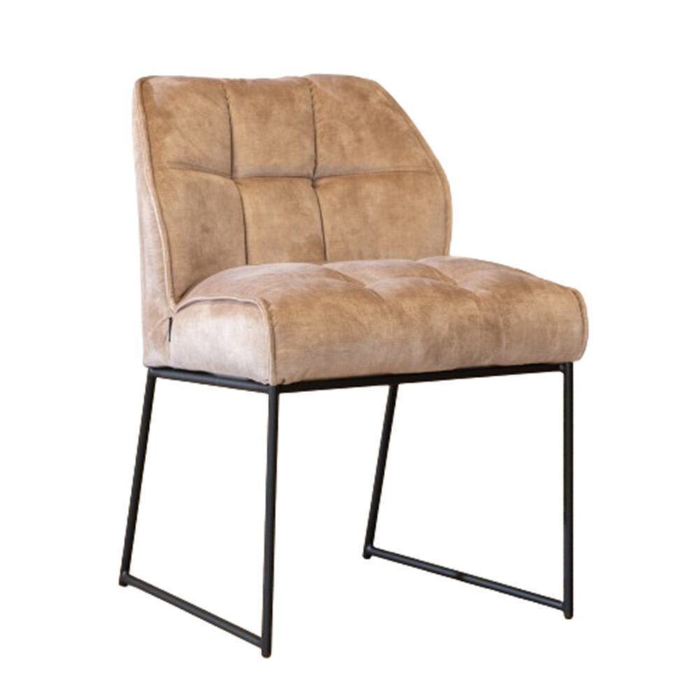 Stoel Oria velours taupe 54 × 81 cm hoog