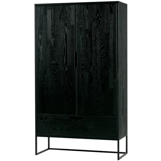 Kast Helar zwart 85 × 149 cm hoog