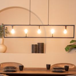 Hanglamp Galia metaal zwart 135 cm