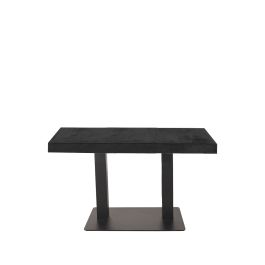 Bartafel Alia mangohout zwart 120 × 97 cm hoog