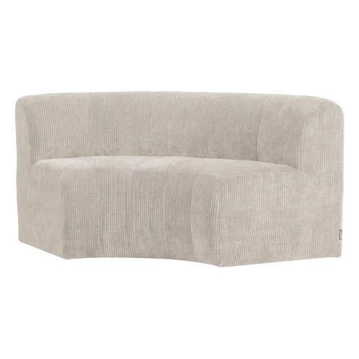 Bank Fenis ribstof beige