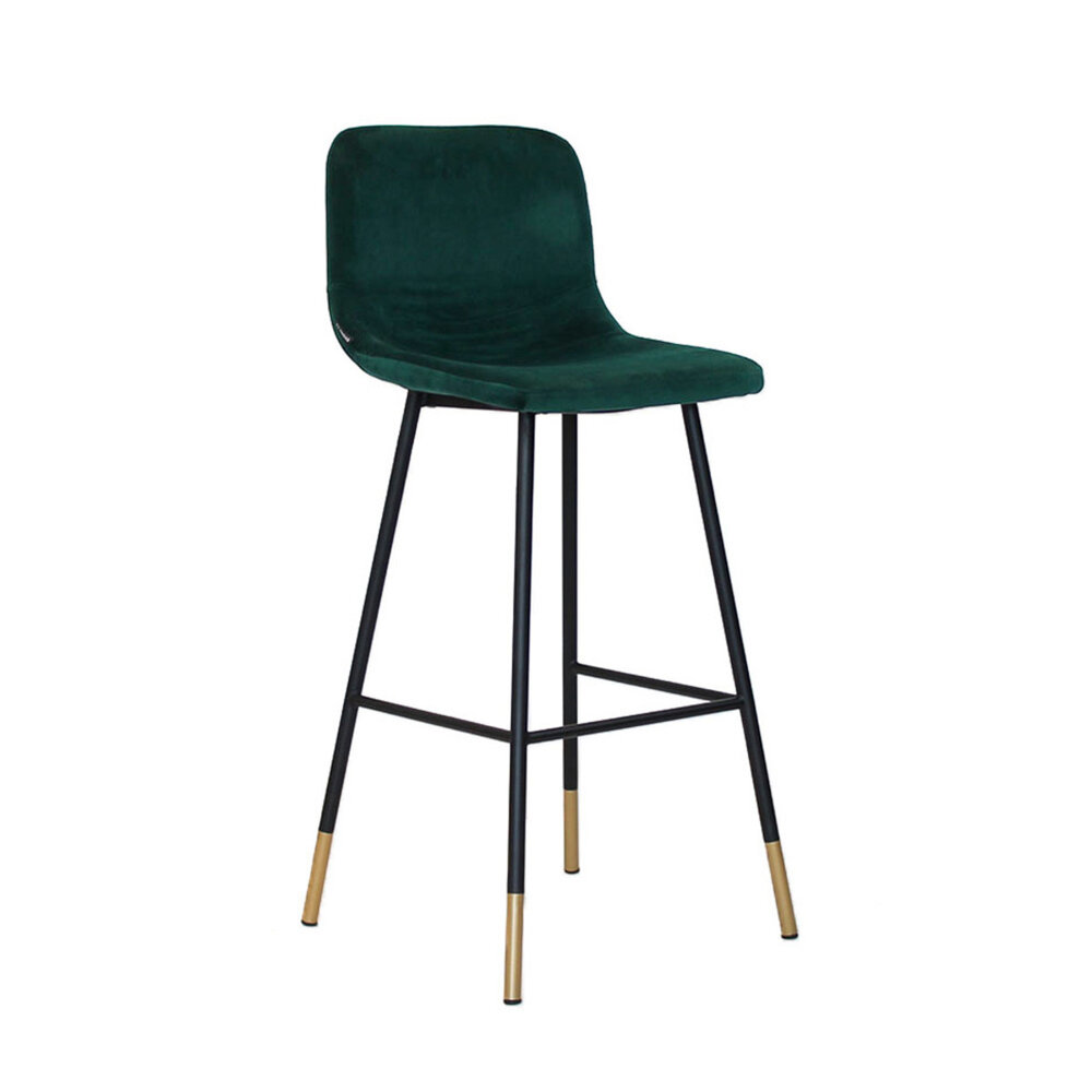 Barkruk Ralia velours donkergroen