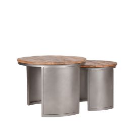 Salontafel Ulvo mangohout rough 60 cm