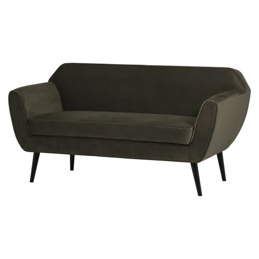 Bank Dallon velours groen 150 cm 150 cm