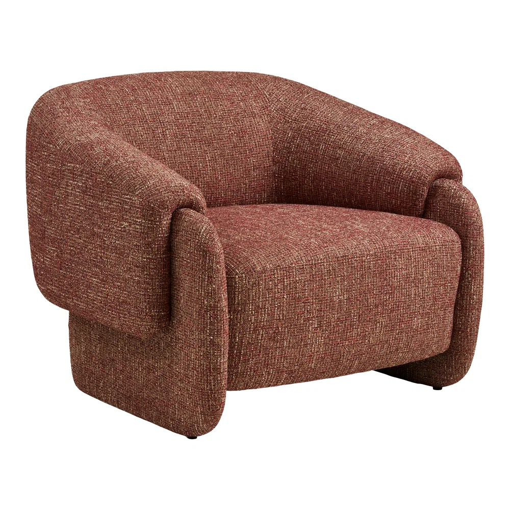Fauteuil Korvo metaal bordeaux