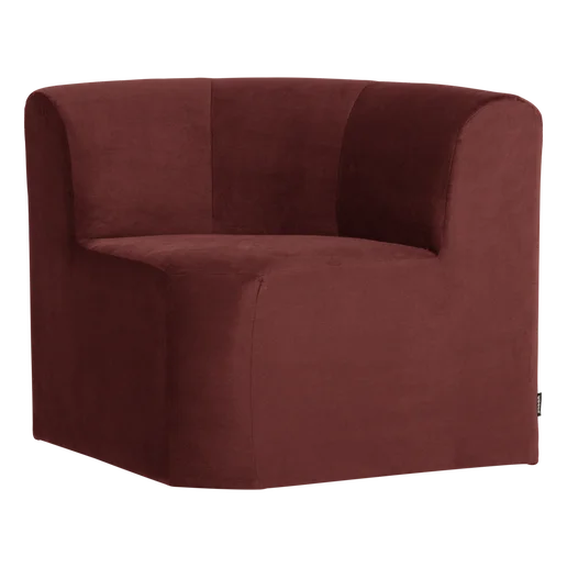 Bank Ulro velours bruin 80 cm