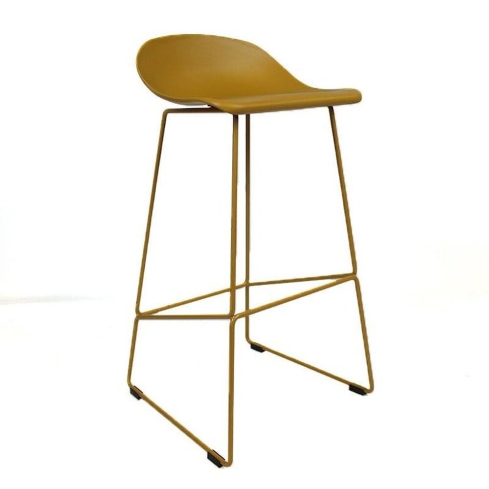Barkruk Ala kunststof geel 76 cm