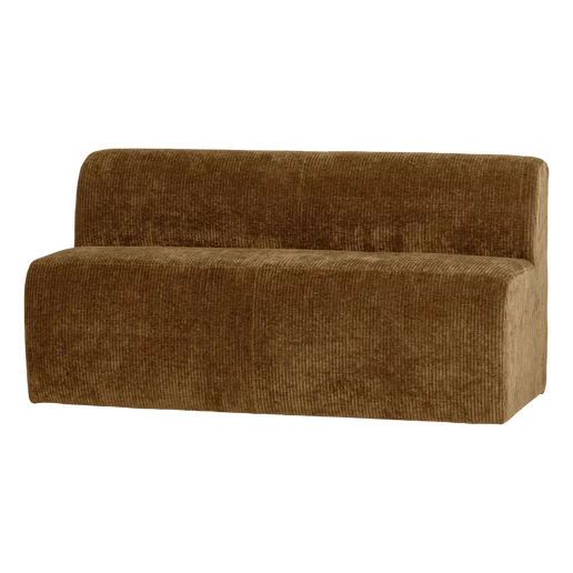 Bank Brala ribstof geel 164 cm