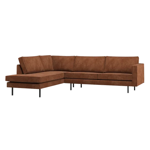 Hoekbank Selia bruin links 266 cm