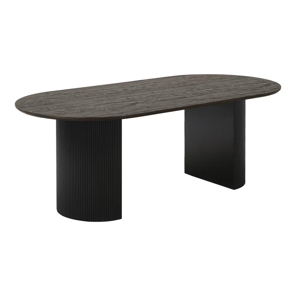 Eettafel Kalna MDF donkerbruin 210 cm