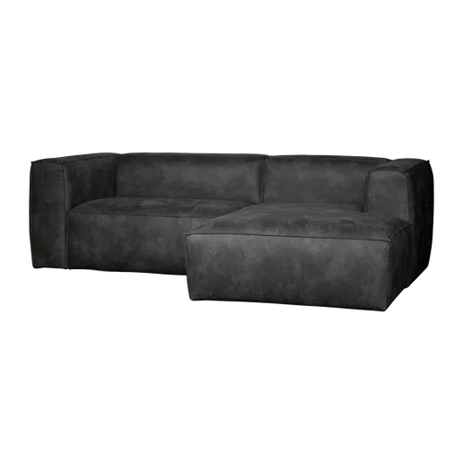 Chaise longue Norna zwart rechts