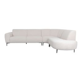 Hoekbank Ilvo royal bouclé naturel 110 rechts 300 cm