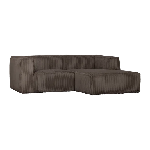 Chaise longue Belo groen rechts 254 cm